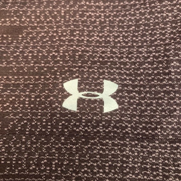 Under Armour Shirt Womens L‎ Purple Knit Stretch Open Back Pullover Long Sleeve - Picture 6 of 10